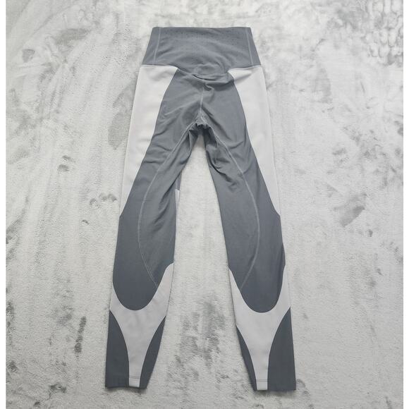 Nike Power Legend 28" Training Tights Womens S Grey Colorblock High Rise Workout - Picture 3 of 13